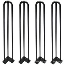 Wholesale cheap coffee dining steel furniture accessory metal hairpin shape table legs